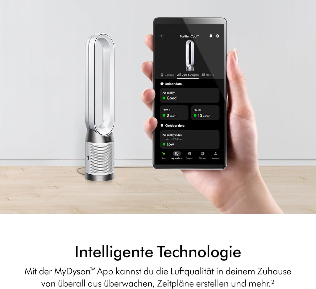 Dyson Purifier Cool PC1 Turmventilator Luftreiniger mit HEPA‑H13‑Filter