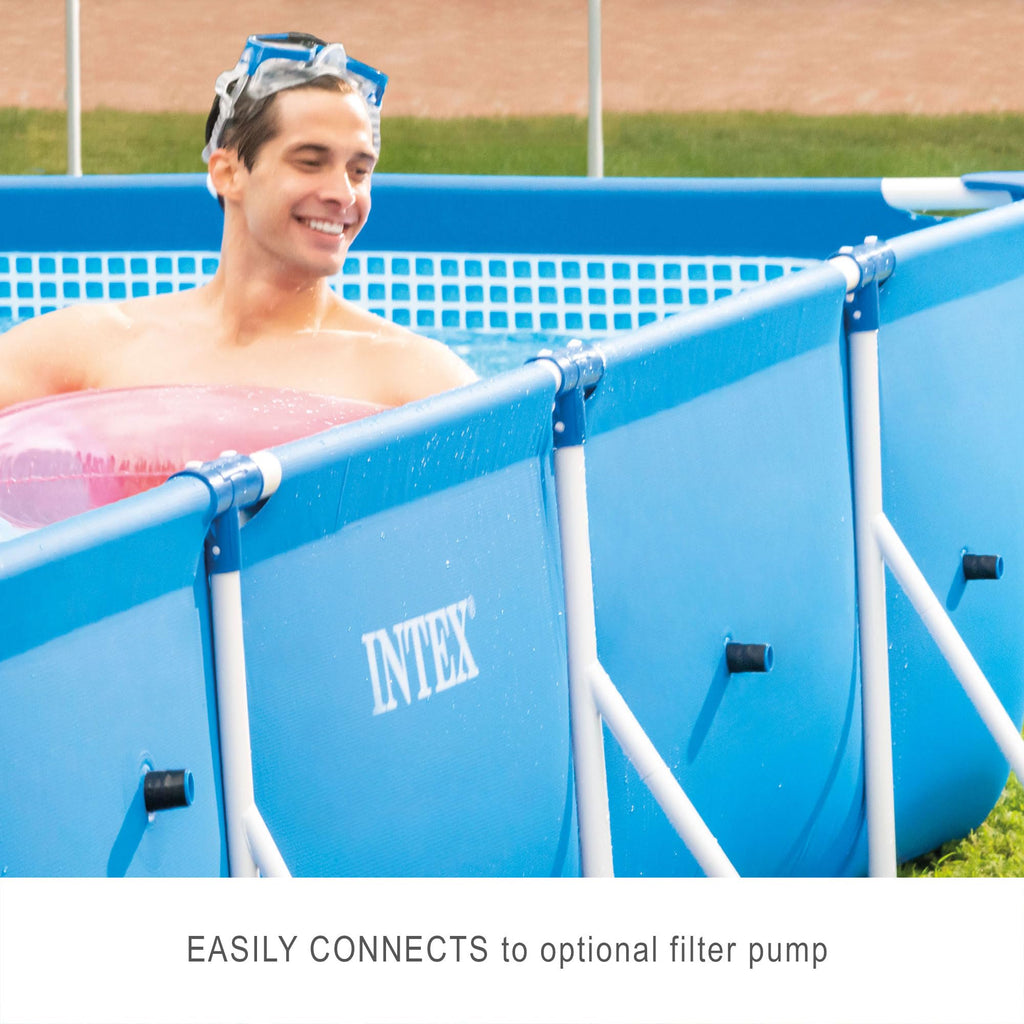 INTEX Metal Frame" Pool rechteckig Aufstellpool