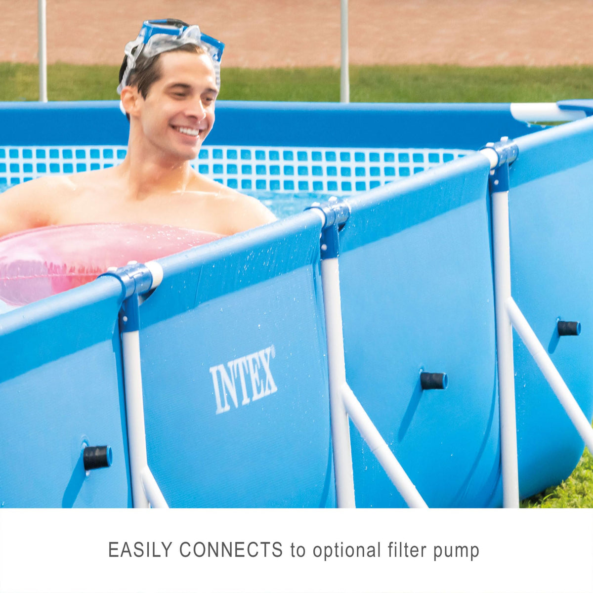 INTEX Metal Frame" Pool rechteckig Aufstellpool