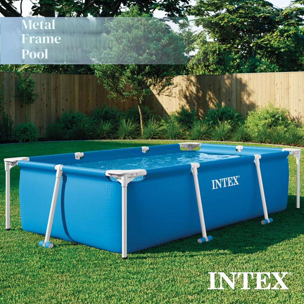 INTEX Metal Frame" Pool rechteckig Aufstellpool