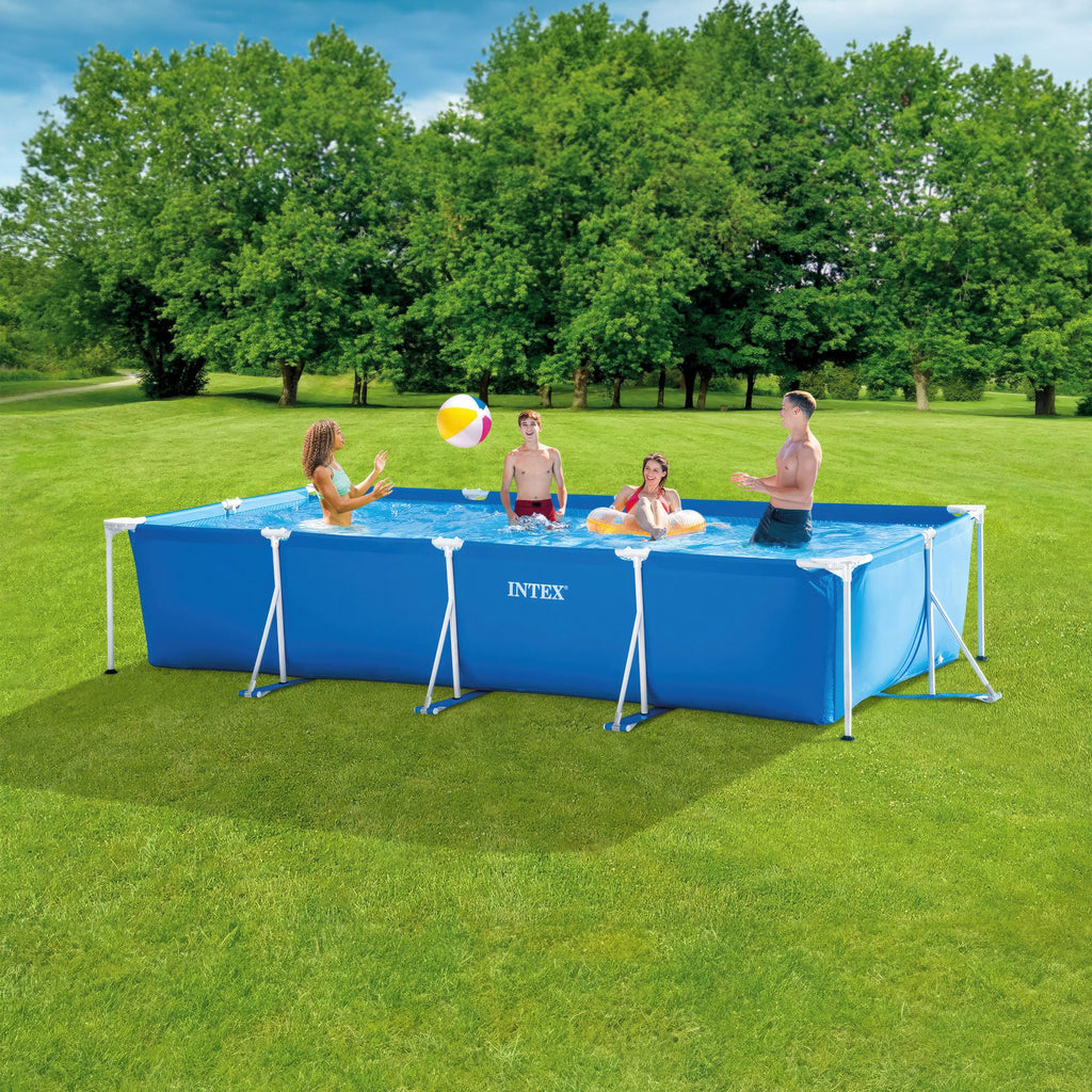 INTEX Metal Frame" Pool rechteckig Aufstellpool